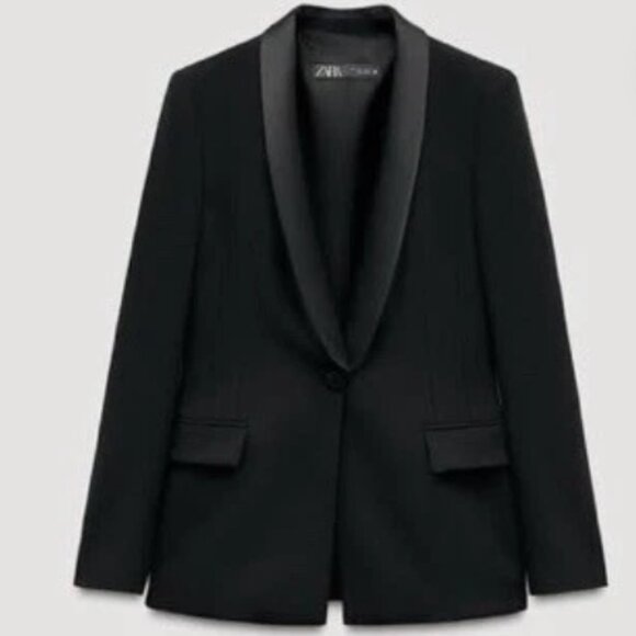 ZARA Jackets & Blazers - NWT ZARA NEW BLACK TUXEDO  XL